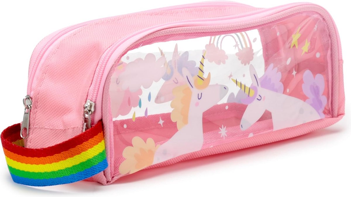 Estuche Transparente Unicornio Mágico