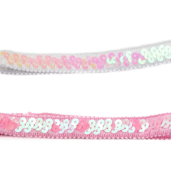 Set de 2 cintas con lentejuelas