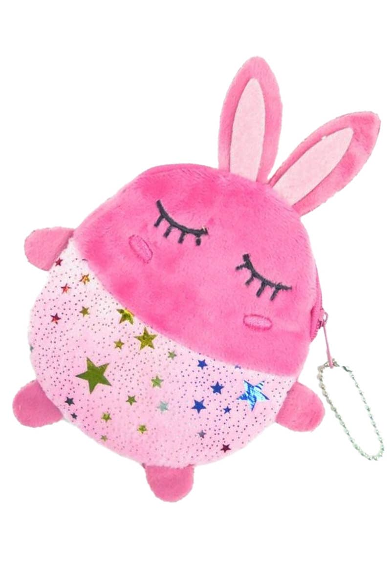 Bolsa para monedas con cremallera Animal Fuzzy Plush