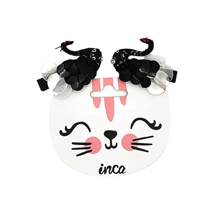 Set 2 cocodrilos con cisne (5cm)