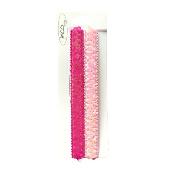 Set de 2 cintas con lentejuelas