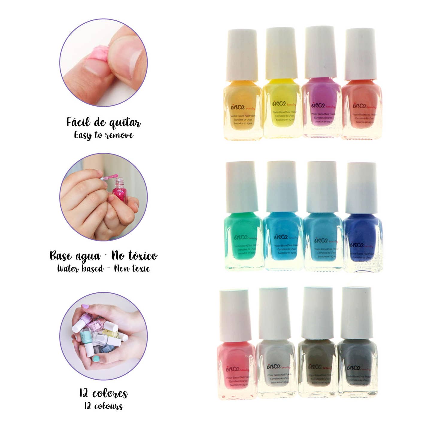 Pack de 12 Pintauñas - Surtidos - Colores Verano