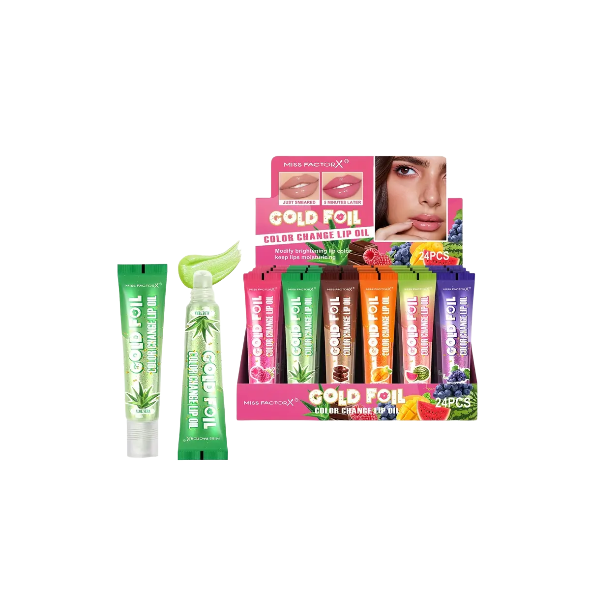 Brillos de Labios Cambiantes de Color