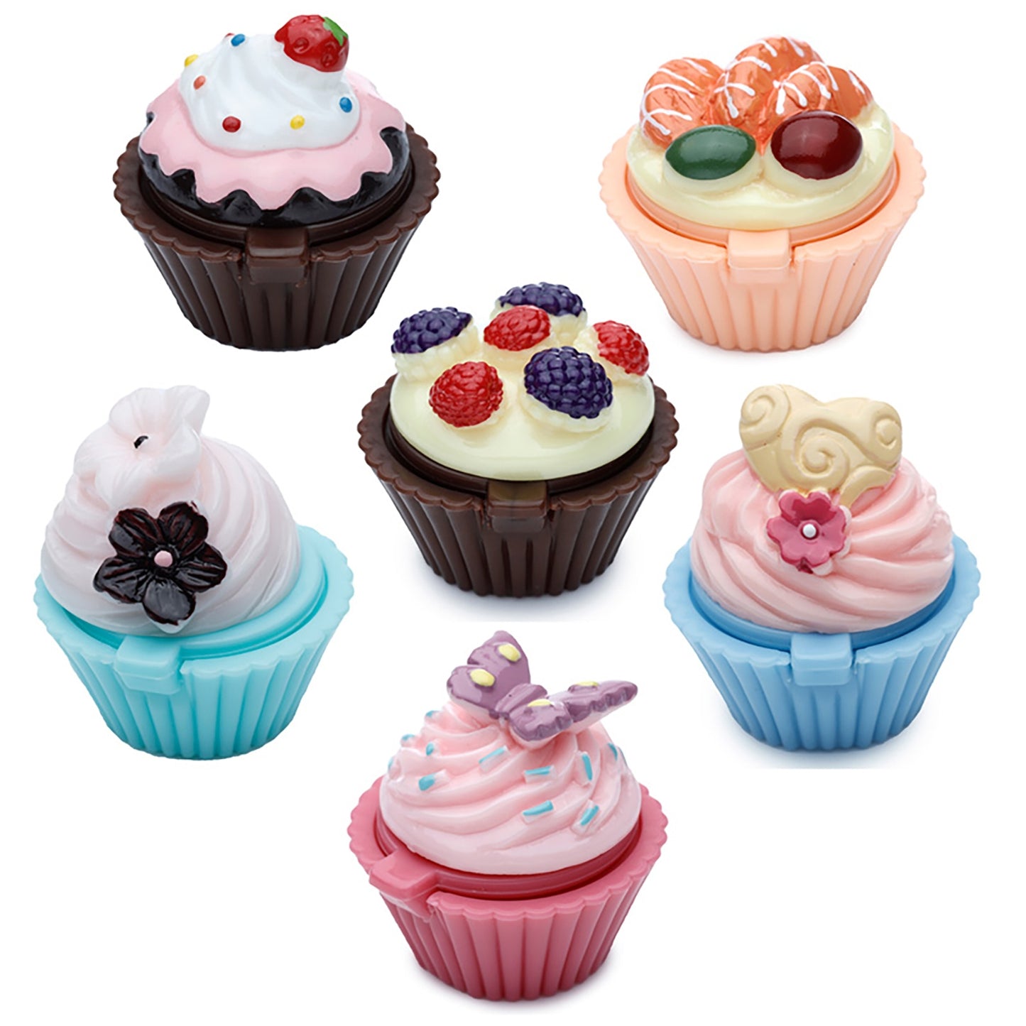 Bálsamo Labial con Forma Cupcake (Nuevo Expositor)