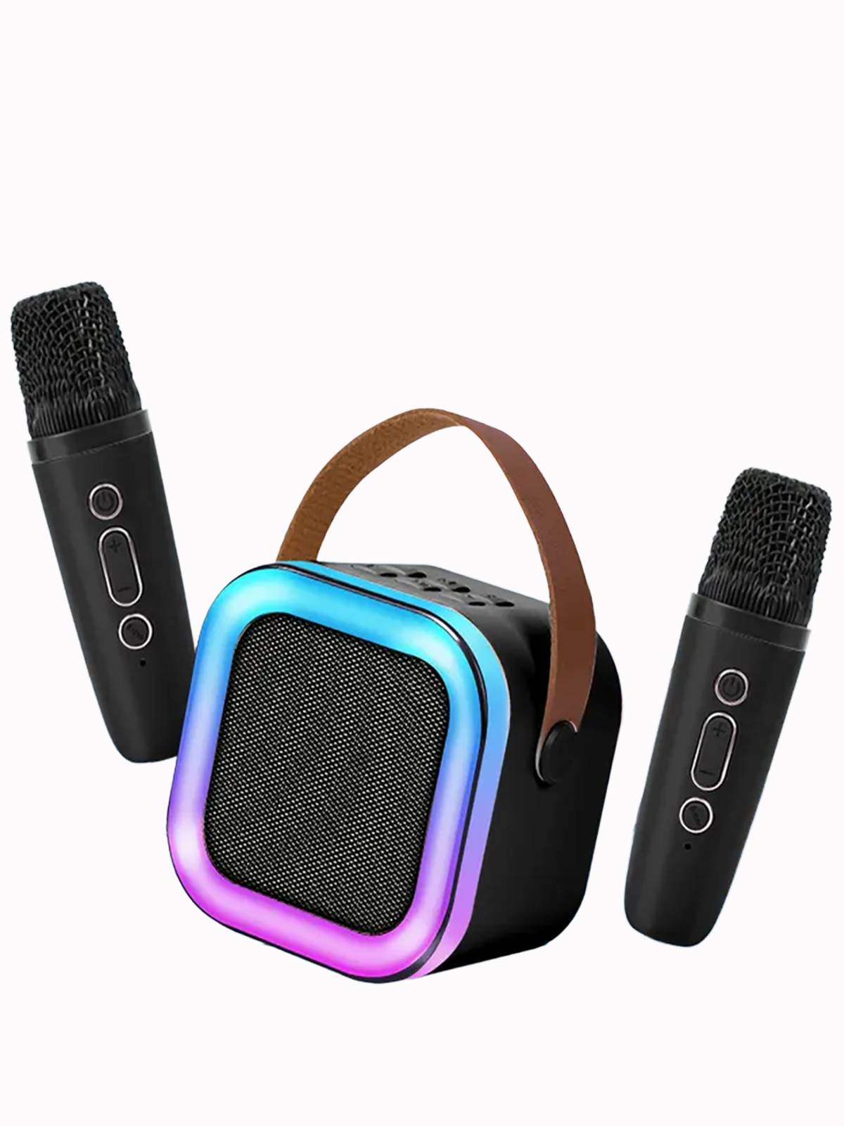 Altavoz con 2 micrófonos Karaoke Portátil