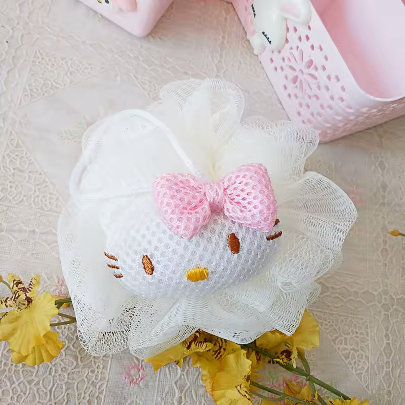 Esponja de Baño Hello Kitty & My Melody – ¡Ducha con estilo kawaii!