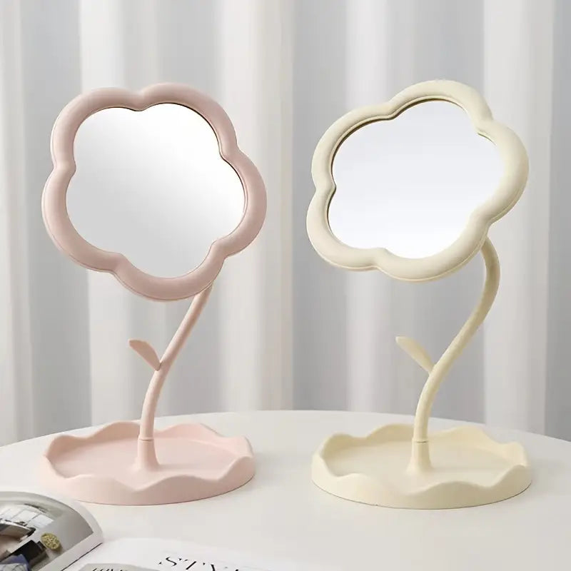 Espejo de Maquillaje Flor