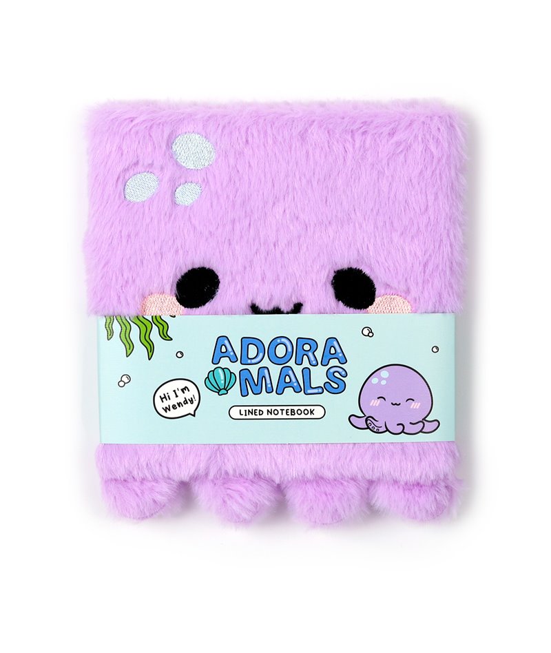 Libreta Peluda A5 a Rayas Pulpo Adoramals (1 u./ Blister)
