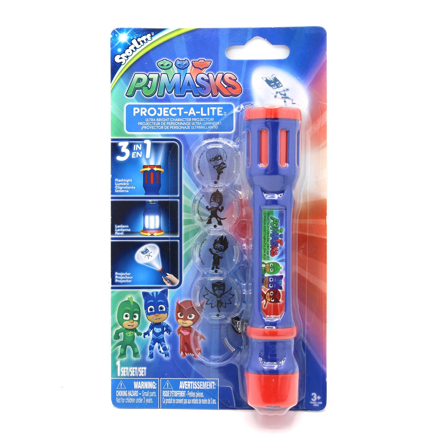 SUPERHÉROES EN PIJAMAS LINTERNA CON PROYECCIÓN