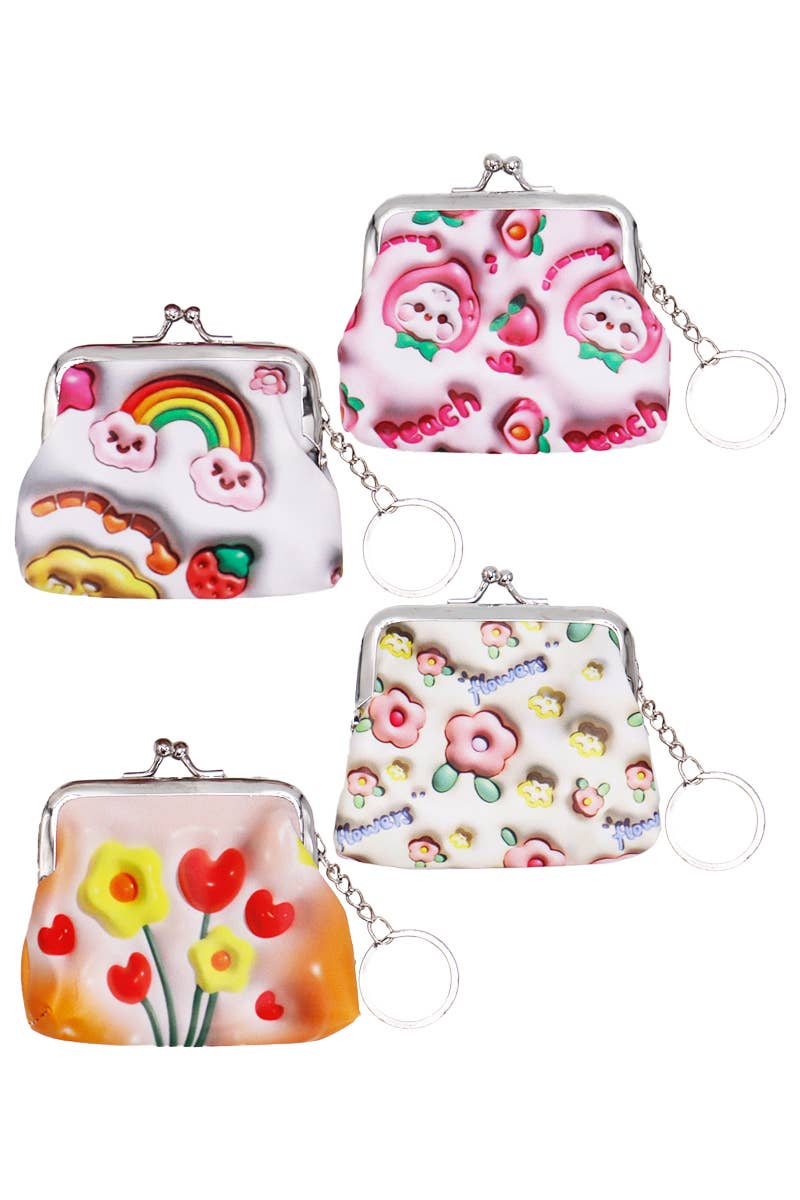 Monedero Fruity Flower Kiss-Lock