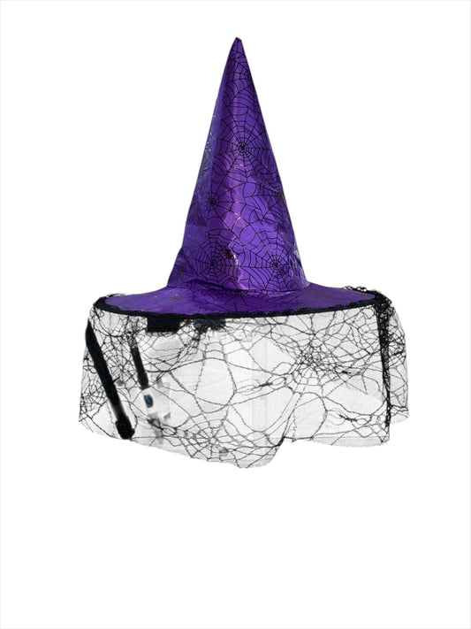 Sombrero con velo Halloween