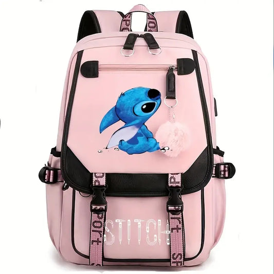 Mochila Stitch Rosa