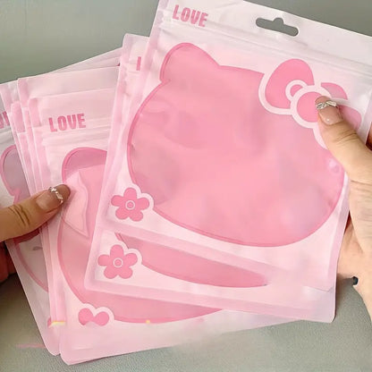 Sanrio Hello Kitty Mini Bolsas de Almacenamiento - Reutilizables, a prueba de polvo y transparentes