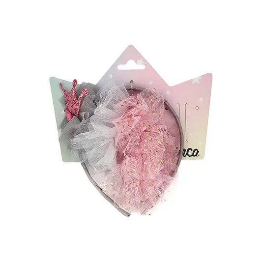 Set diadema y 2 scrunchies de tul