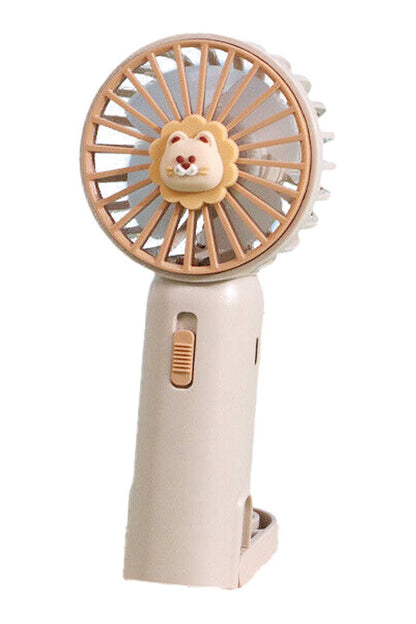 Ventilador eléctrico portátil Animal Pals con iluminación LED