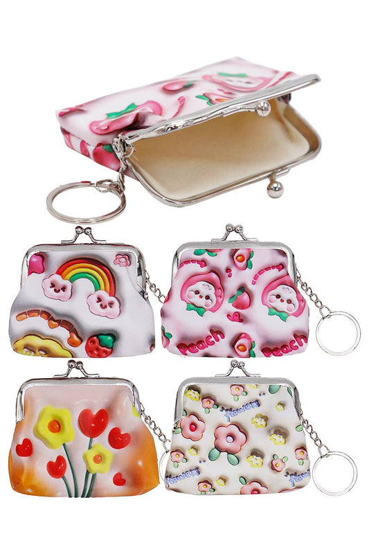 Monedero Fruity Flower Kiss-Lock