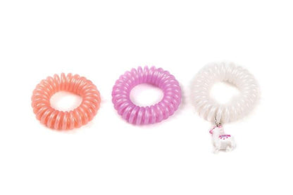 Set de 3 coleteros cable de teléfono con forma de unicornio, helado y nube!