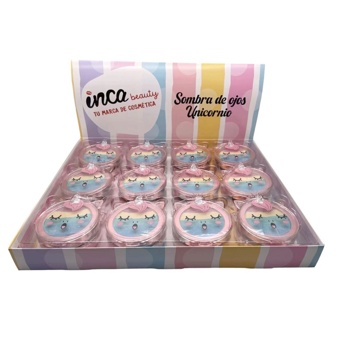 Estuche unicornio con sombras de ojos (1 u./ Blister)