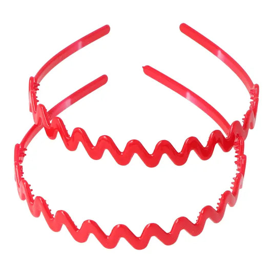 Diadema zigzag rojo