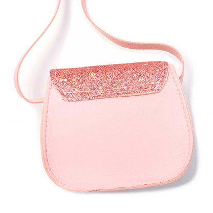 Bolso Alforja con purpurina y estrellas 11x9x4 cm