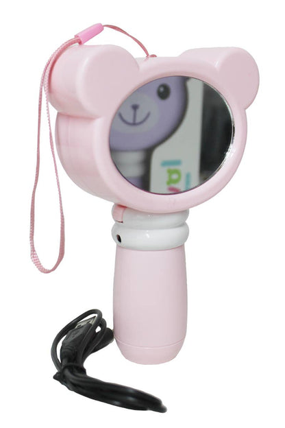 Ventilador eléctrico portátil Animal Pals con espejo