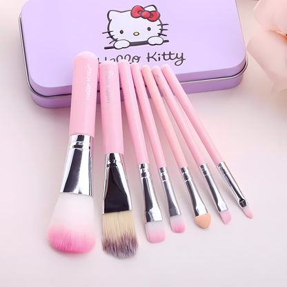 Set de 7 Brochas Sanrio Hello Kitty (Lila)