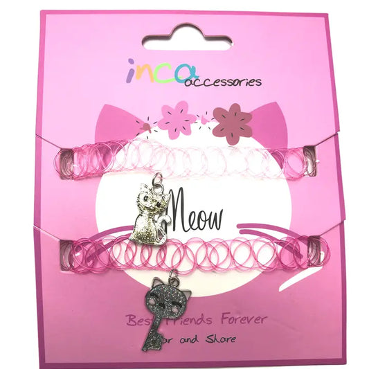 Set de 2 gargantillas 'Best Friends Forever' con colgantes (20x1,3cm)