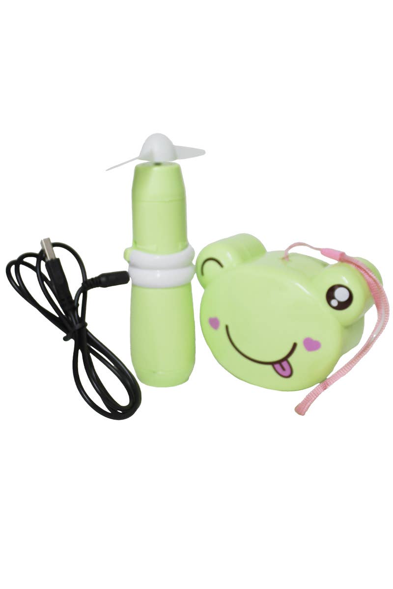 Ventilador eléctrico portátil Animal Pals con espejo