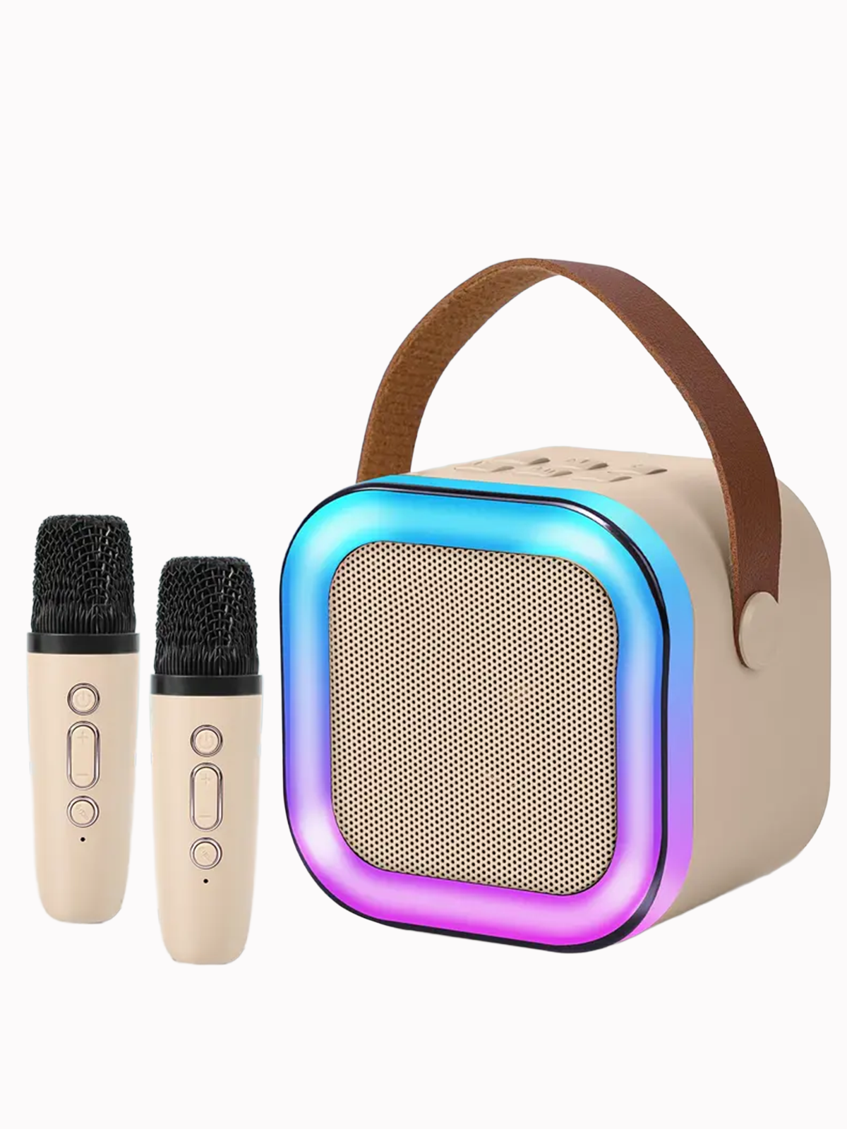 Altavoz con 2 micrófonos Karaoke Portátil