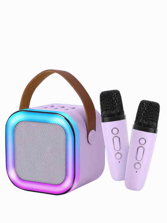 Altavoz con 2 micrófonos Karaoke Portátil