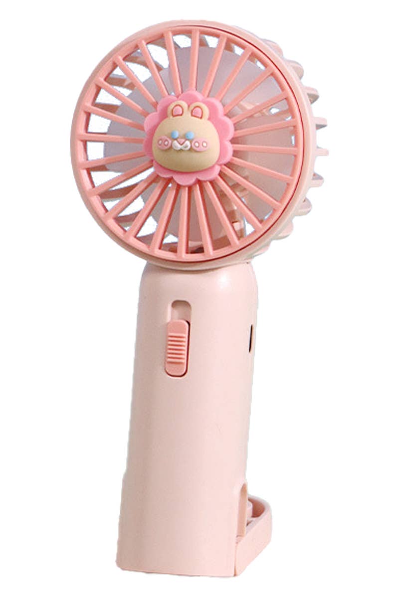 Ventilador eléctrico portátil Animal Pals con iluminación LED
