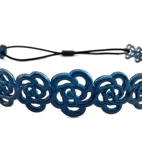 Diadema de silicona de flores