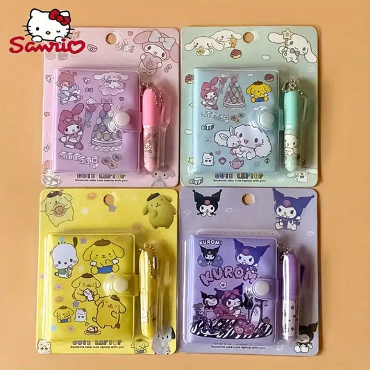 Mini Cuaderno con Boli Sanrio