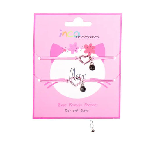 Pack de 2 pulseras Best friends forever (18,5cm)