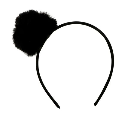 Diadema fina con pompón