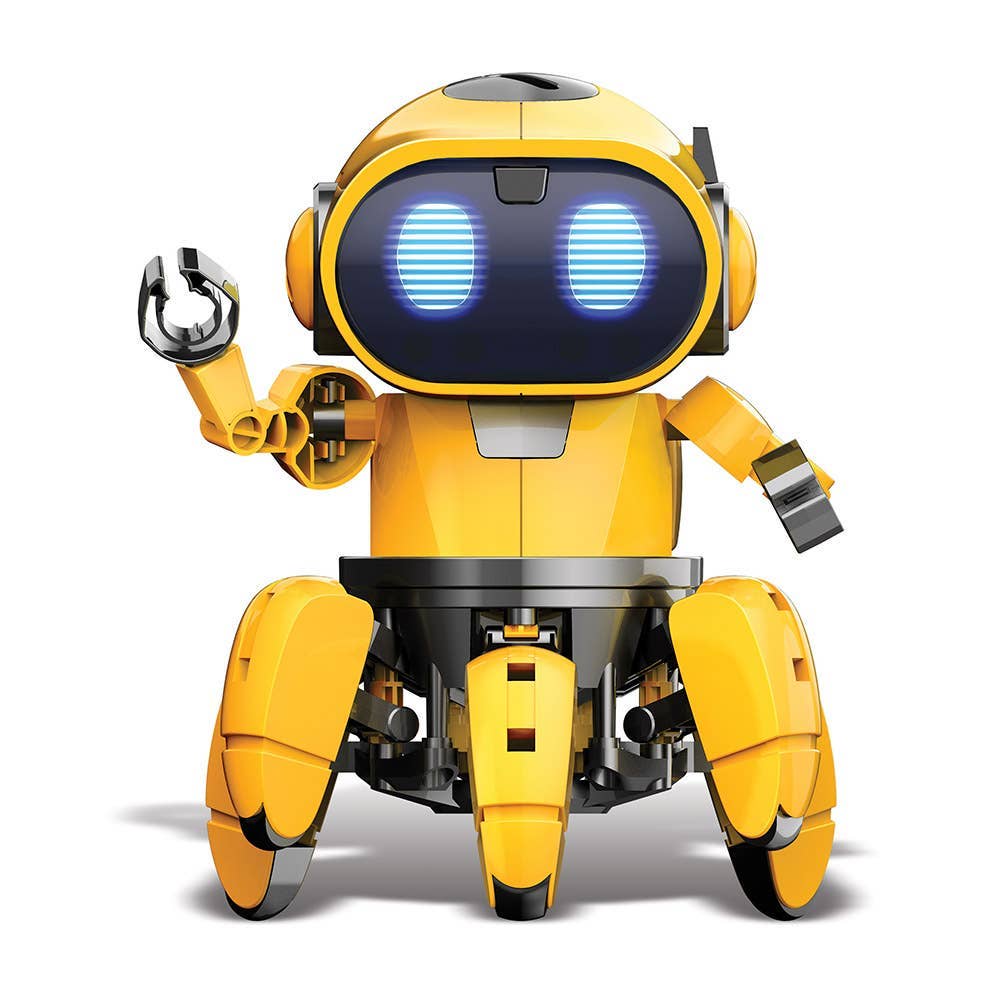 Tobbie el robot AI autodirigido amarillo