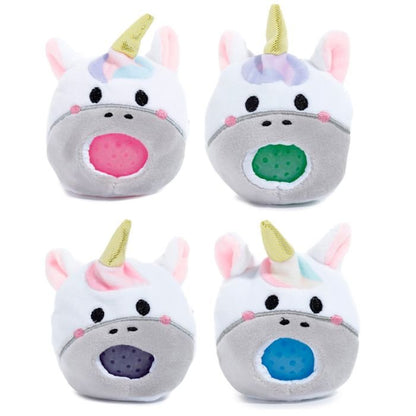 Juguete Estrujable de Peluche Queasy Squeezies Unicornio Adoracorns