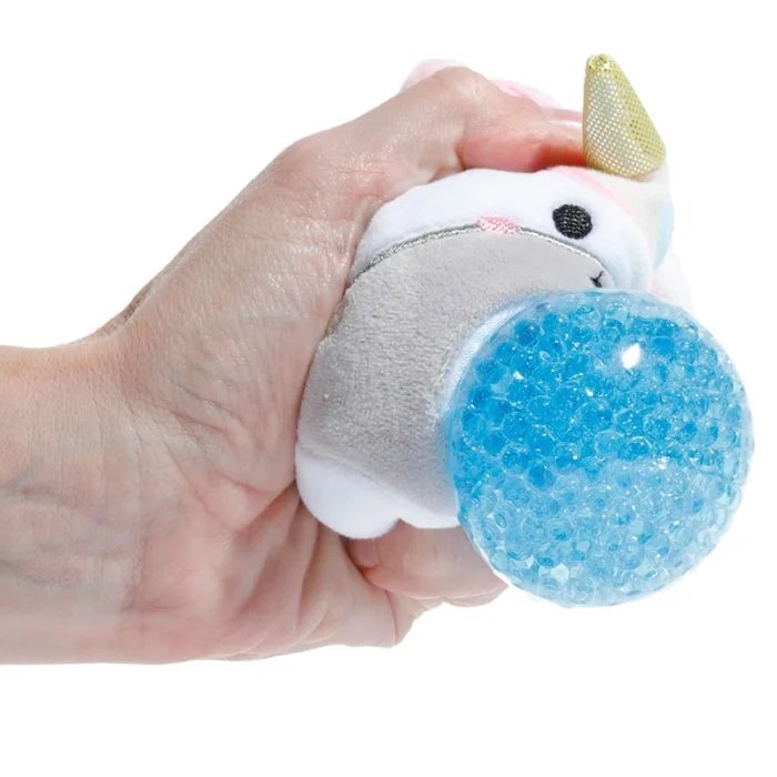 Juguete Estrujable de Peluche Queasy Squeezies Unicornio Adoracorns