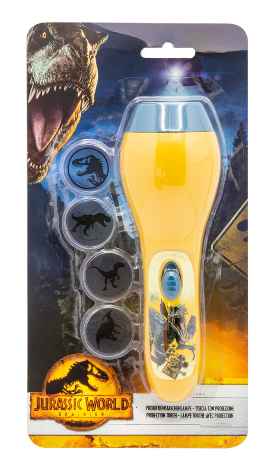 LINTERNAS DE PROYECCIÓN JURASSIC WORLD DOMINION CON 4 DIFERENTES LE