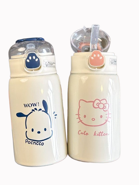 Botella térmica Kitty y Pochacco