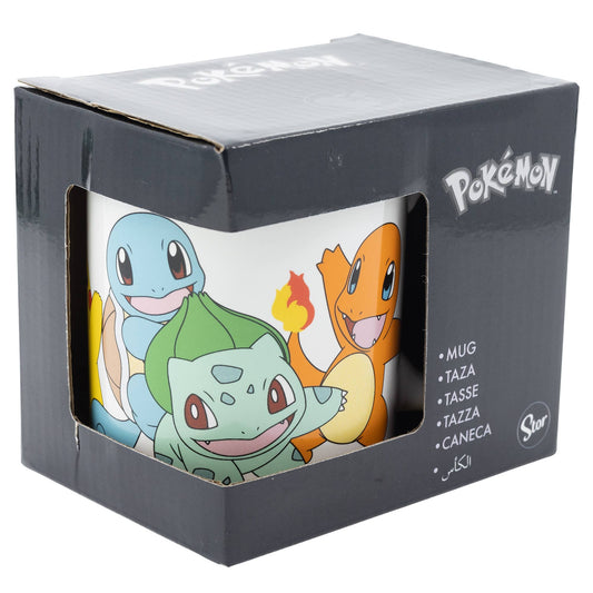 TAZA CERAMICA 325 ML EN CAJA REGALO POKEMON 4 DANCERS