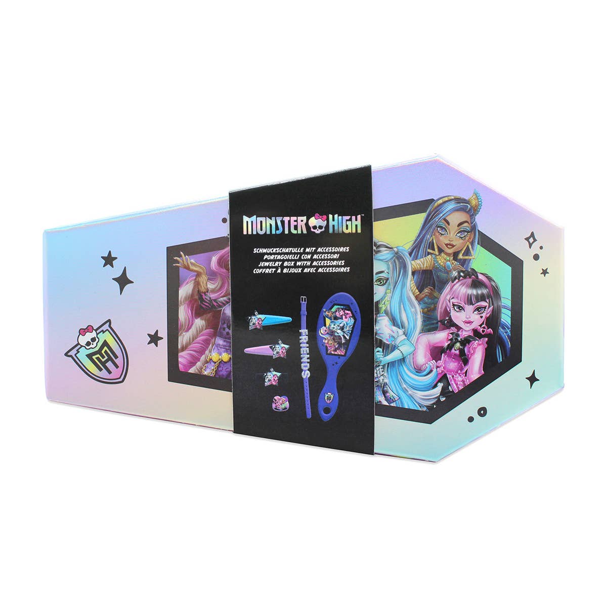 JOYERO MONSTER HIGH CON ACCESORIOS: CEPILLO, 2 PINZAS