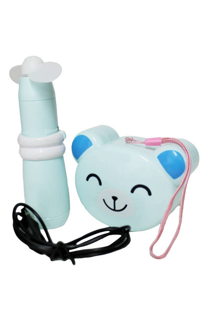 Ventilador eléctrico portátil Animal Pals con espejo