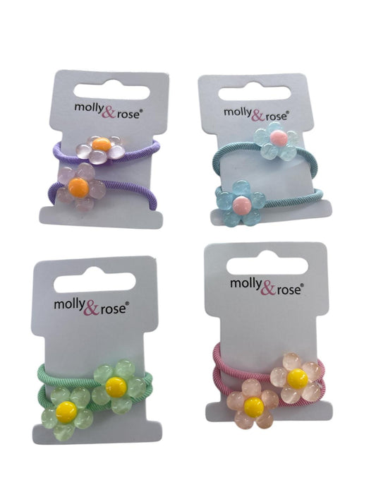 PACK 2 ELASTICOS CON FLOR