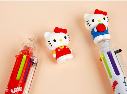 Lápiz de Bolas de 6 Colores de Personajes de Sanrio - 0,7 mm