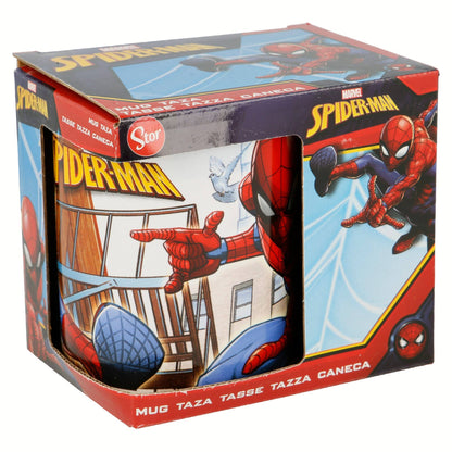 TAZA CERAMICA 325 ML EN CAJA DE REGALO SPIDERMAN