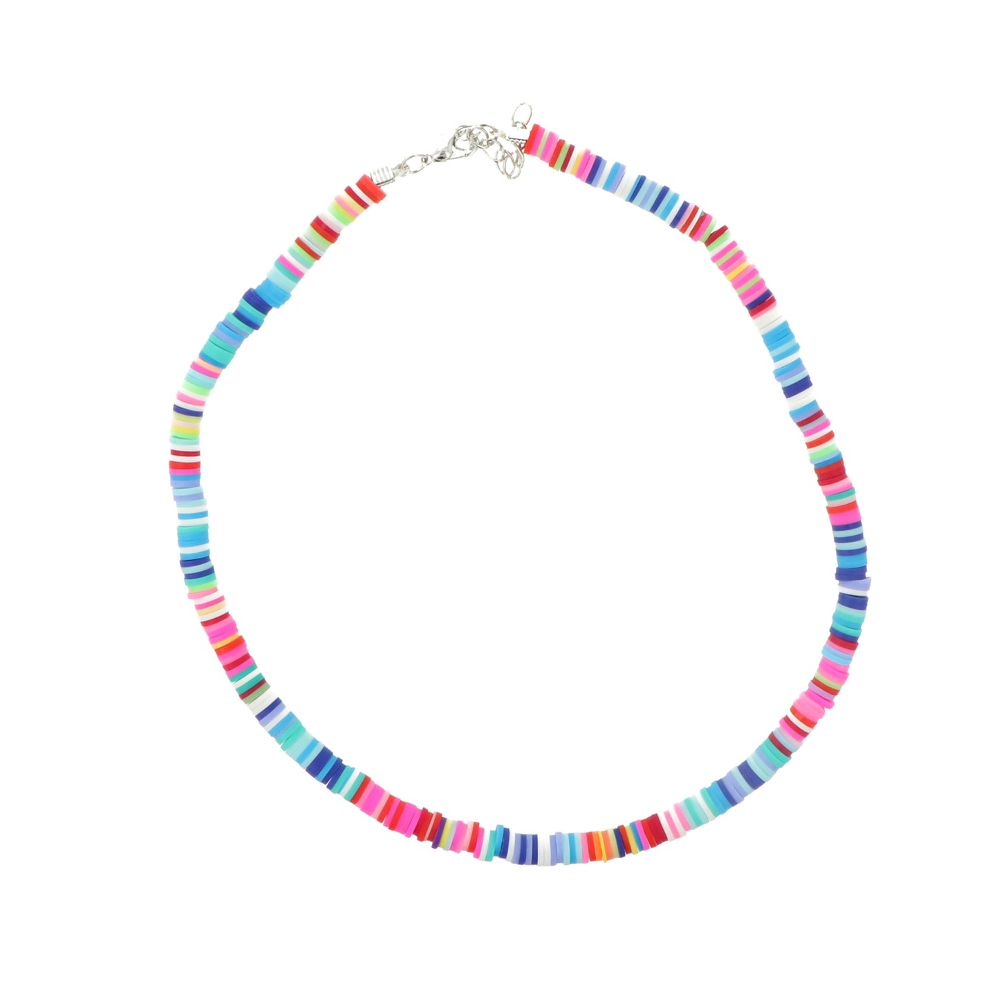 Collar con cierre multicolor