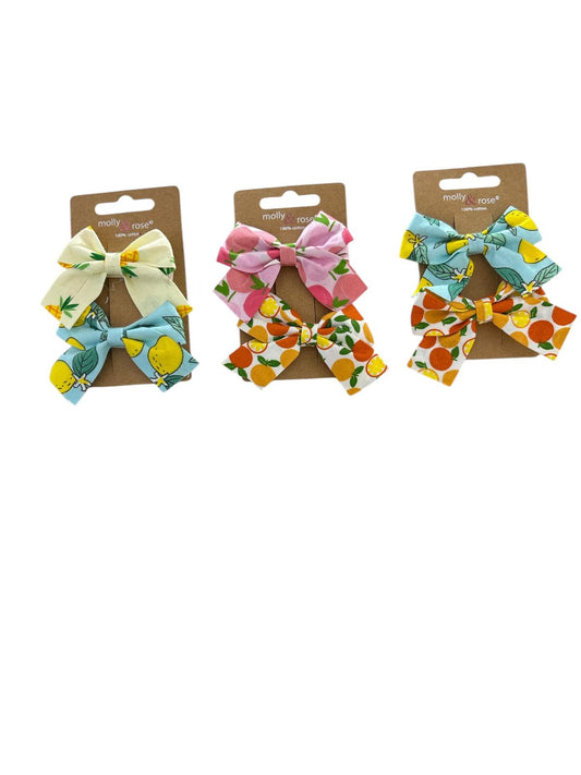 PACK 2 COCODRILOS CON LAZO FRUTAS