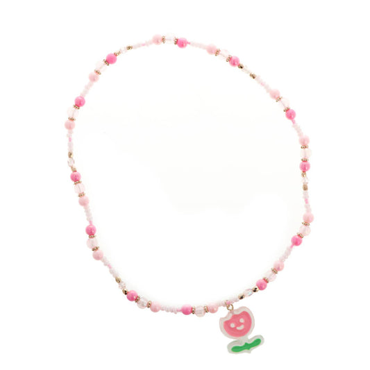 Collar largo elástico con tulipán