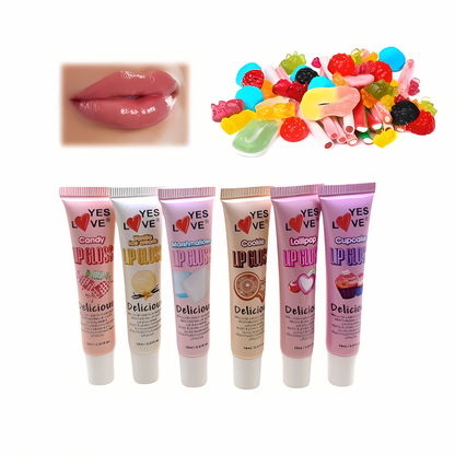 Brillo de labios hidratante dulces mix tubo
